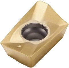 Seco - XOMX180624 M10 Grade F40M Carbide Milling Insert - TiAlN/TiN Finish, 1/4" Thick, 3/32" Corner Radius - All Tool & Supply