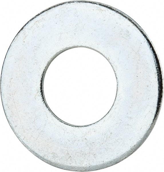 Value Collection - 1-1/8" Screw, Grade 2 Steel USS Flat Washer - 1.243" ID x 2.78" OD, 0.192" Thick, Zinc-Plated Finish - All Tool & Supply