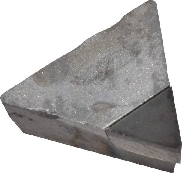 Made in USA - TPG221 Polycrystalline Diamond (PCD) Turning Insert - Uncoated, 60° Triangle, 1/4" Inscr Circle, 1/8" Thick, 1/64" Corner Radius - All Tool & Supply