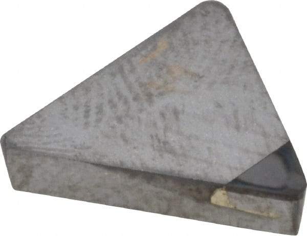 Made in USA - TPG322 Polycrystalline Diamond (PCD) Turning Insert - Uncoated, 60° Triangle, 3/8" Inscr Circle, 1/8" Thick, 1/32" Corner Radius - All Tool & Supply