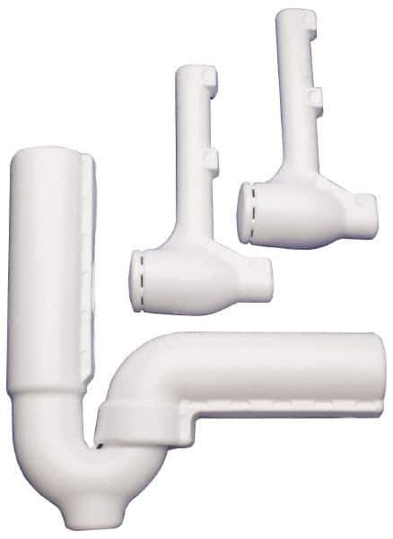 Federal Process - 1-1/2 Inch Pipe, Protect-a-trap Offset Cover Only - White, PVC - All Tool & Supply