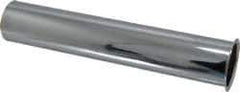 Federal Process - 1-1/2 Inside Diameter, 8 Inch Long, Single Flange, Sink Tailpiece - Chrome Coated, Brass, 22 Gauge - All Tool & Supply