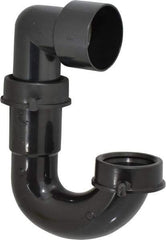 Federal Process - 1-1/2 Outside Diameter, Sink trap with Solvent Weld Outlet - Black, ABS - All Tool & Supply