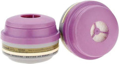 North - Olive and Purple P100 Cartridge and Filter Combination - Series 75852, Protects Against Mercury Vapor - All Tool & Supply