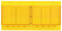 Master Lock - 1 Piece, Empty Polycarbonate Lockout Device and Tag Station - 22 Inch Wide x 11 Inch High x 4-1/8 Inch Deep, Yellow - All Tool & Supply