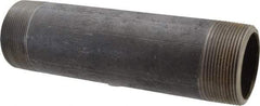 Made in USA - Schedule 80, 2" Diam x 8" Long Black Pipe Nipple - Threaded - All Tool & Supply