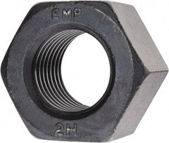 Value Collection - 2 - 4-1/2 UNC Steel Right Hand Heavy Hex Nut - 3-1/8" Across Flats, 1-31/32" High, Uncoated, 2B Class of Fit - All Tool & Supply