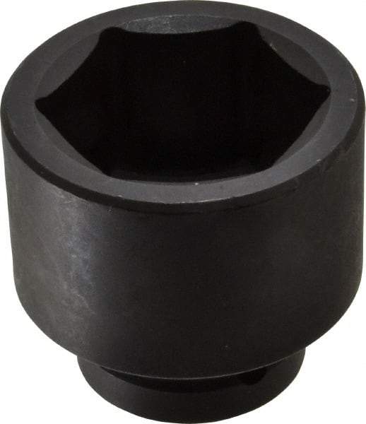 Proto - 1" Drive 63mm Impact Socket - 6 Points, 3-3/8" OAL - All Tool & Supply