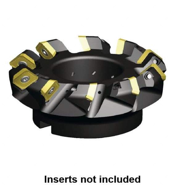 Kennametal - 142.59mm Cut Diam, 40mm Arbor Hole, 9.59mm Max Depth of Cut, 45° Indexable Chamfer & Angle Face Mill - 10 Inserts, SE.W 634... Insert, Right Hand Cut, 10 Flutes, Series KSSM - All Tool & Supply