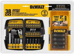 DeWALT - 38 Piece, Impact Ready Accessory Set - 1/4" Hex Shank, 3/8" Sockets Drive - All Tool & Supply