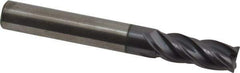 Accupro - 5/16", 4 Flute, Single End, Solid Carbide, Corner Chamfer End Mill - 2" OAL, Right Hand Flute, 7/16" LOC, Right Hand Cut - All Tool & Supply