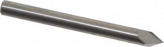 Accupro - 3/16" Diam 2 Flute Single End Solid Carbide Chamfer Mill - All Tool & Supply