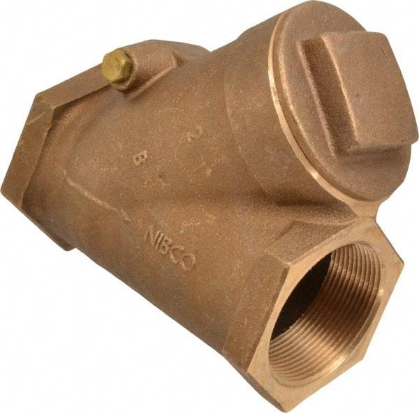 NIBCO - 2" Bronze Check Valve - Y-Pattern, FNPT x FNPT, 400 WOG - All Tool & Supply