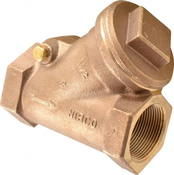 NIBCO - 1-1/2" Bronze Check Valve - Y-Pattern, FNPT x FNPT, 600 WOG - All Tool & Supply