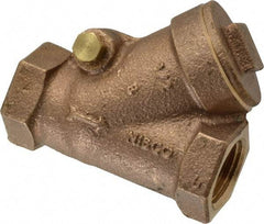 NIBCO - 1/2" Bronze Check Valve - Y-Pattern, FNPT x FNPT, 600 WOG - All Tool & Supply