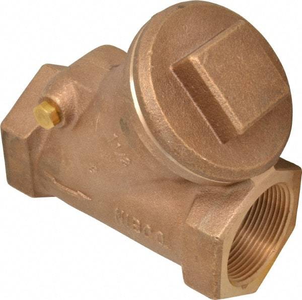 NIBCO - 1-1/2" Bronze Check Valve - Y-Pattern, FNPT x FNPT, 600 WOG - All Tool & Supply