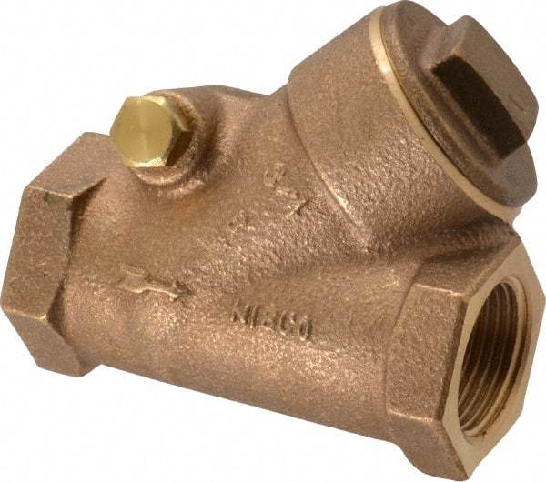 NIBCO - 3/4" Bronze Check Valve - Y-Pattern, FNPT x FNPT, 600 WOG - All Tool & Supply