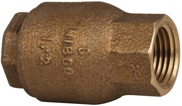 NIBCO - 1/2" Bronze Check Valve - Inline, FNPT x FNPT, 250 WOG - All Tool & Supply