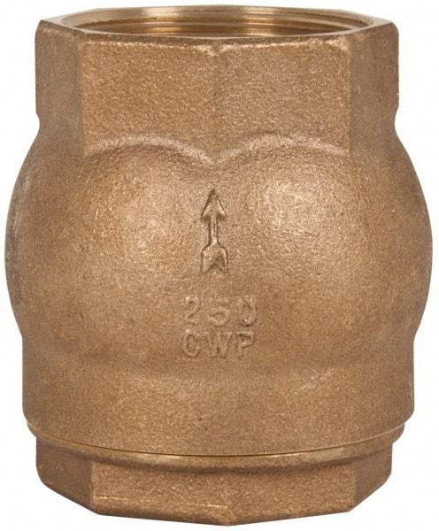 NIBCO - 2" Bronze Check Valve - Inline, FNPT x FNPT, 250 WOG - All Tool & Supply