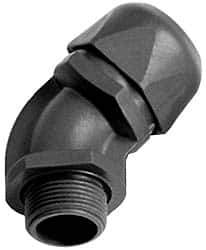 Murrplastik - 2" Trade, Nylon Compression Angled Liquidtight Conduit Connector - Noninsulated - All Tool & Supply