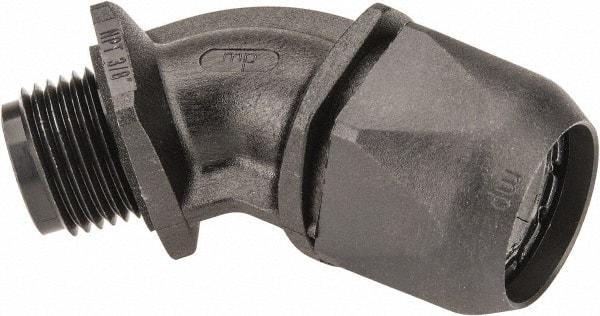 Murrplastik - 3/8" Trade, Nylon Compression Angled Liquidtight Conduit Connector - Noninsulated - All Tool & Supply