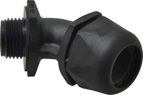 Murrplastik - 1/2" Trade, Nylon Compression Angled Liquidtight Conduit Connector - Noninsulated - All Tool & Supply