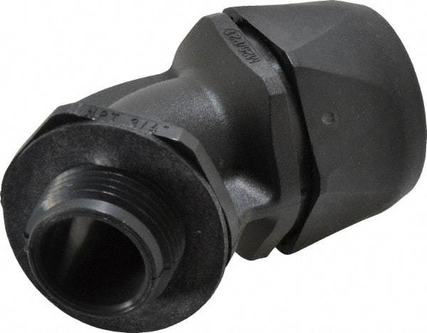 Murrplastik - 3/4" Trade, Nylon Compression Angled Liquidtight Conduit Connector - Noninsulated - All Tool & Supply