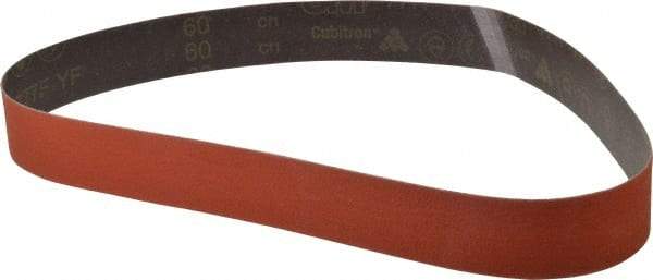 3M - 2" Wide x 48" OAL, 60 Grit, Ceramic Abrasive Belt - Ceramic, Medium, Coated, YF Weighted Cloth Backing, Wet/Dry, Series 777F - All Tool & Supply