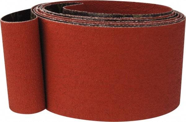 3M - 3" Wide x 132" OAL, 60 Grit, Ceramic Abrasive Belt - Ceramic, Medium, Coated, YF Weighted Cloth Backing, Wet/Dry, Series 777F - All Tool & Supply