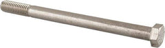 Value Collection - 3/8-16 UNC, 5" Length Under Head Hex Head Cap Screw - Partially Threaded, Grade 316 Stainless Steel, Uncoated, 9/16" Hex - All Tool & Supply