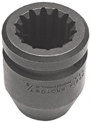 Proto - #5 Spline Drive, 1-1/4" Socket, Impact Socket - Exact Industrial Supply