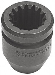 Proto - #5 Spline Drive, 1-13/16" Socket, Impact Socket - 6 Points, 3-7/16" OAL - All Tool & Supply