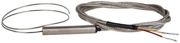 Thermo Electric - 0 to 2012°F, K Flexible, Thermocouple Probe - 3 Ft. Cable Length, Stripped Ends, 12 Inch Probe Sheath Length, 4 Sec Response Time - All Tool & Supply