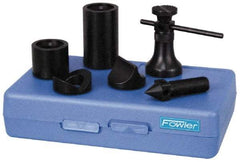 Fowler - 7 Piece, 2-1/4 to 3-3/8" High, 1,000 Lb Capacity Screw Jack Set - 2-1/4 to 3-3/8" Measuring Range - All Tool & Supply