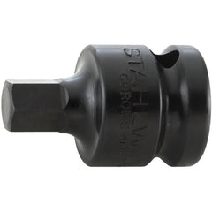 Impact Hex & Torx Bit Sockets; Drive Size: 1/2 in; Hex Size (mm): 14.00; Bit Length (Decimal Inch): 0.8000; Overall Length (Decimal Inch): 1.7000; Material: Steel; Finish: Gunmetal; Insulated: No; Non-sparking: No; Tether Style: Not Tether Capable