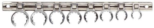 Proto - 8 Piece Flare Nut Crowfoot Wrench Set - 5/8 to 1-1/16", with Clip Rail - All Tool & Supply