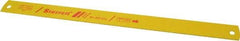 Starrett - 17" Long, 10 Teeth per Inch, Bi-Metal Power Hacksaw Blade - Toothed Edge, 1-3/8" Wide x 0.062" Thick - All Tool & Supply