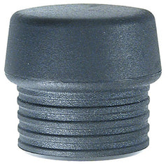 Split Head Mallet Face 1.2″ Med Soft, Shore Hardness 45-D, Black, Latex Rubber - All Tool & Supply