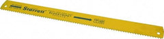 Starrett - 18" Long, 4 Teeth per Inch, Bi-Metal Power Hacksaw Blade - Toothed Edge, 1-5/8" Wide x 0.075" Thick - All Tool & Supply