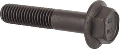 Value Collection - M10x1.50 Metric Coarse, 50mm Length Under Head, Hex Drive Flange Bolt - 35mm Thread Length, Grade 10.9 Alloy Steel, Smooth Flange, Phosphate & Oil Finish - All Tool & Supply