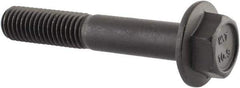 Value Collection - M10x1.50 Metric Coarse, 60mm Length Under Head, Hex Drive Flange Bolt - 35mm Thread Length, Grade 10.9 Alloy Steel, Smooth Flange, Phosphate & Oil Finish - All Tool & Supply