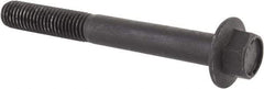 Value Collection - M12x1.75 Metric Coarse, 100mm Length Under Head, Hex Drive Flange Bolt - 40mm Thread Length, Grade 10.9 Alloy Steel, Smooth Flange, Phosphate & Oil Finish - All Tool & Supply