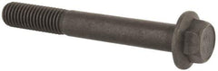 Value Collection - M12x1.75 Metric Coarse, 90mm Length Under Head, Hex Drive Flange Bolt - 40mm Thread Length, Grade 10.9 Alloy Steel, Smooth Flange, Phosphate & Oil Finish - All Tool & Supply