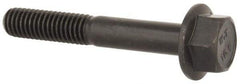 Value Collection - M6x1.00 Metric Coarse, 40mm Length Under Head, Hex Drive Flange Bolt - 20mm Thread Length, Grade 10.9 Alloy Steel, Smooth Flange, Phosphate & Oil Finish - All Tool & Supply