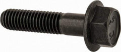 Value Collection - M8x1.25 Metric Coarse, 35mm Length Under Head, Hex Drive Flange Bolt - 30mm Thread Length, Grade 10.9 Alloy Steel, Smooth Flange, Phosphate & Oil Finish - All Tool & Supply