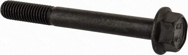 Value Collection - M8x1.25 Metric Coarse, 70mm Length Under Head, Hex Drive Flange Bolt - 30mm Thread Length, Grade 10.9 Alloy Steel, Smooth Flange, Phosphate & Oil Finish - All Tool & Supply