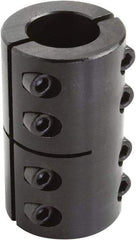 Climax Metal Products - 14mm Inside x 34mm Outside Diam, Two Piece Rigid Coupling without Keyway - 50mm Long - All Tool & Supply