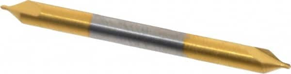 Hertel - #0 Plain Cut 60° Incl Angle Solid Carbide Combo Drill & Countersink - All Tool & Supply