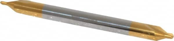 Hertel - #1 Plain Cut 60° Incl Angle Solid Carbide Combo Drill & Countersink - All Tool & Supply