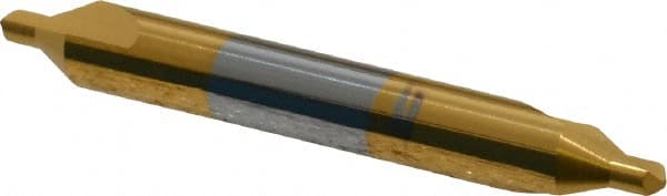 Hertel - #3 Plain Cut 60° Incl Angle Solid Carbide Combo Drill & Countersink - All Tool & Supply